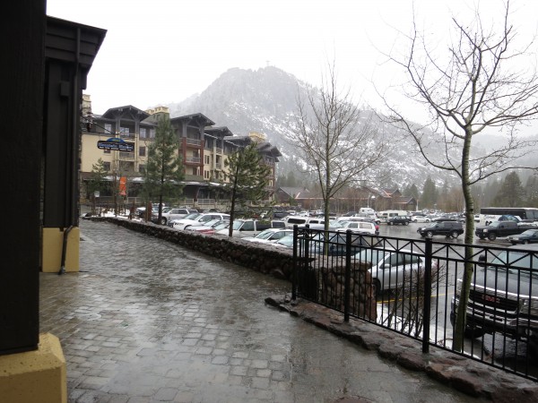 Pouring rain in Squaw Valley 1.29.14.